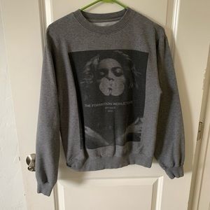 Beyonce Formation tour merch sweatshirt grey